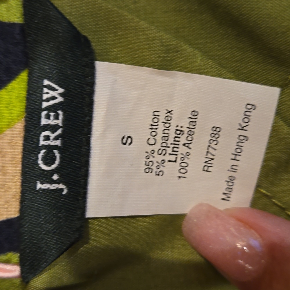J. Crew Multi-Colored Design Print Button Front B… - image 8